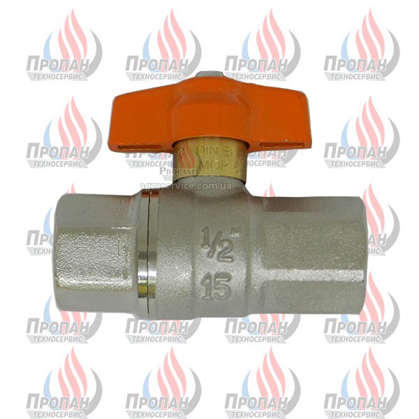 Кран шаровый муфтовый DN 15 PN 40 для сжиженного газа